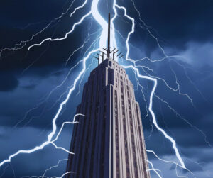 how do buildings avoid lightning