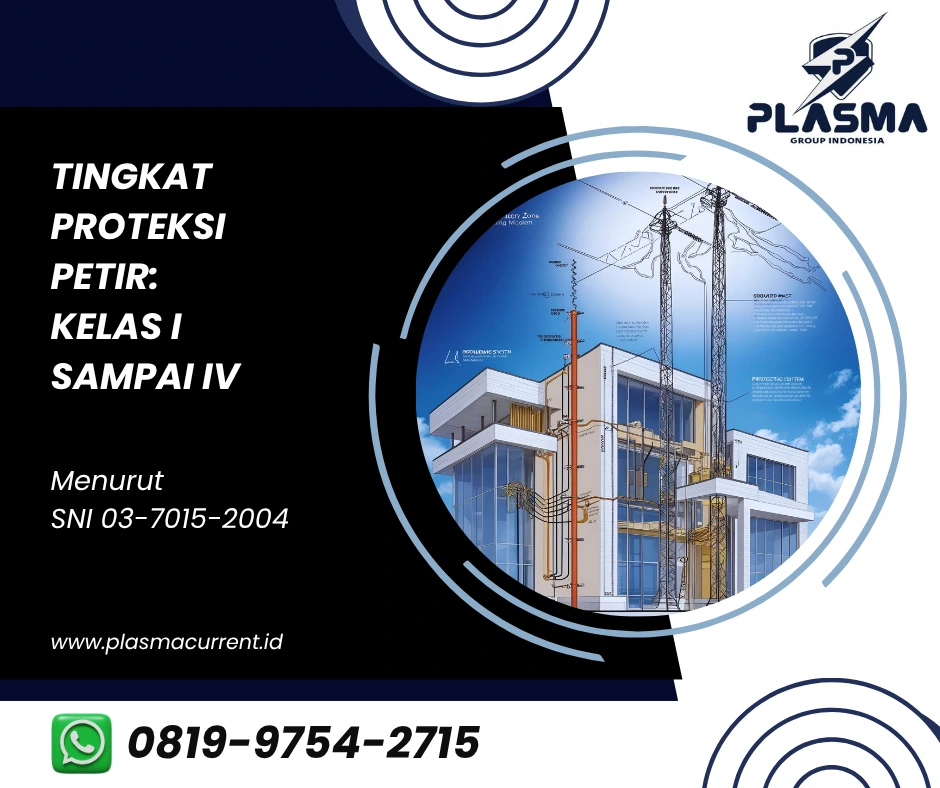 tingkat proteksi petir kelas 1 sampai 4 menurut sni 03-7015-2004 artikel plasma group indonesia jasa penangkal petir grounding dan arrester hubungi 081997542715