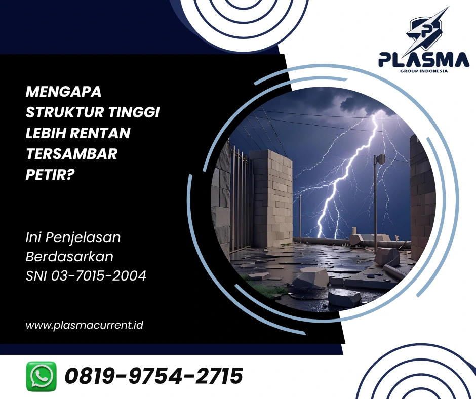 mengapa struktur tinggi lebih rentan tersambar petir ini penjelasan berdasarkan sni 03-7015-2004 artikel plasma group indonesia jasa penangkal petir hubungi 081997542715