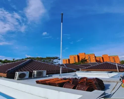 proyek penangkal petir plasma group indonesia plasma current rumah jaksel