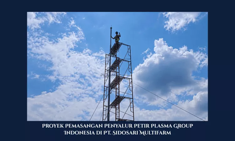 proyek pemasangan penyalur petir penangkal petir plasma group indonesia di pt sidosari multifarm